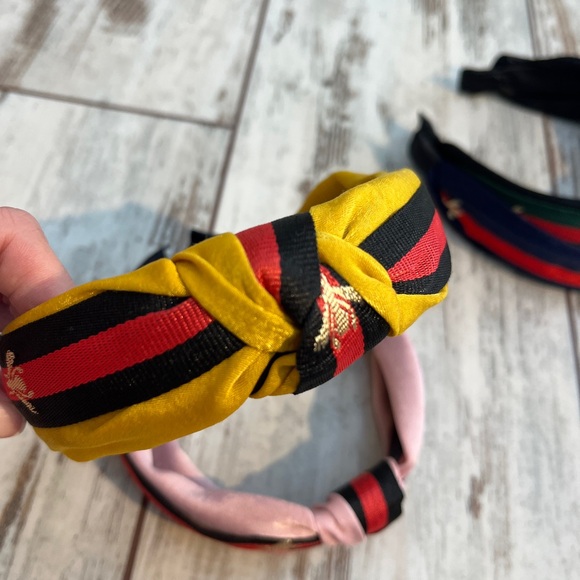 4-Pack Designer Inspired Bee Knot Headbands - New - Picture 9 of 11